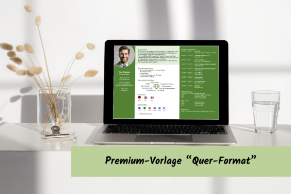 Dein Dossier mit Wow-Effekt - Premium-Vorlage "Querformat"